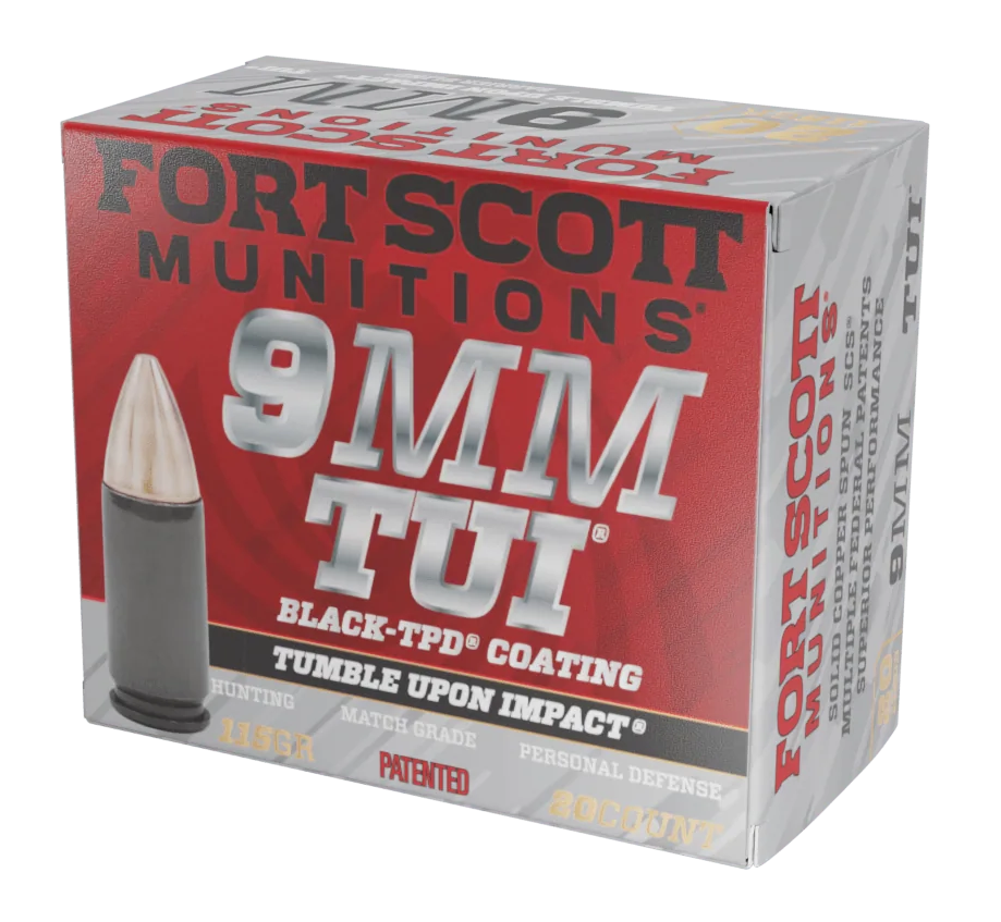 Fort Scott Munitions TUI Nickel Plated Brass 9mm 115-Grain 20-Rounds SCS