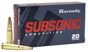 Hornady, Sub X Subsonic, 7.62x39mm, Sub X Bullet, 255 Grain, 20 Rounds