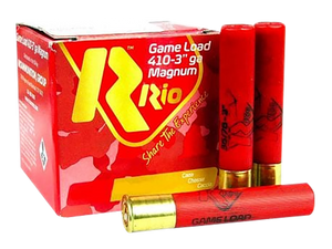 Rio Ammunition RCHV368 Game Load  410Gauge 3" 11/16oz 8Shot 25 Rounds