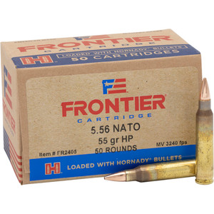Hornady Frontier 5.56x45mm NATO Hollow Point Match 55 Grain 50 Rounds