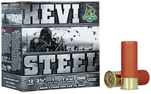 HEVI-Shot HS61221 HEVI-Steel  12Gauge 2.75" 1 1/8oz 1Shot 25 Rounds