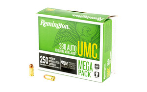 Remington UMC 380 ACP Full Metal Jacket 95 Grain 250 Rounds