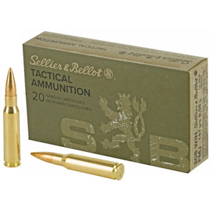 Sellier & Bellot Sb308a .308 Winchester Full Metal Jacket 147 Grain 20 Rounds