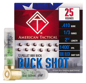 ATI Target Shotgun Ammo 410 ga. 12 Pellet 1/3 Oz. 25 rds