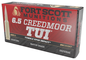 Fort Scott Munition Rifle Ammo 6.5 Creedmoor 123 gr. TUI 20 rd.