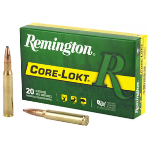 Remington Core-Lokt, 30-06 Springfield, Pointed Soft Point Core-Lokt, 150 Grain, 20 Rounds