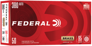 Federal Champion 380 ACP Full Metal Jacket 95 Grain 50 Rounds