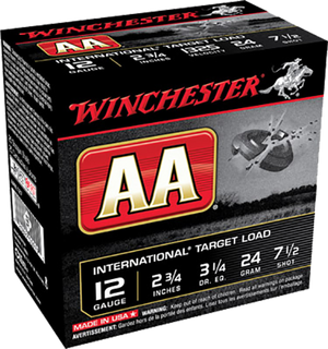 Winchester AA USA Shooting Load 12 ga. 2.75 in. 24 gm. 7.5 Shot 25 rd.