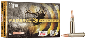 Federal Premium Barnes TSX 308 Winchester Copper Hollow Point 150 Grain 20 Rounds