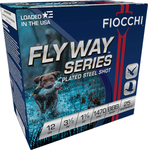 Fiocchi Speed Steel Shotgun Loads 12 ga. 3.5 in. 1 3/8 oz. BBB Shot 25 rd.