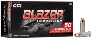 CCI Blazer Pistol Ammo 38 Special +P FMJ 158 Grain 50 Rounds