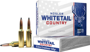 Nosler Whitetail Country Rifle Ammo 6.5 Creedmoor 140 gr. SB SP 20 rd.