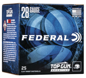 Federal Top Gun 28 Gauge 3/4 Ounce #9 Shot 1330 Feet Per Second 25 Rounds