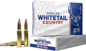 Nosler Whitetail Country Rifle Ammo 308 Win 165 gr. SB SP 20 rd.