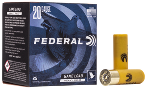 Federal Game-Shok Heavy Field Load 20 ga. 2.75 in. 1 oz. 8 Shot 25 rd.