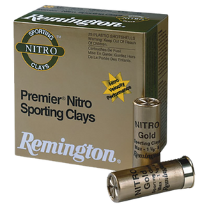 Remington Ammunition 28850 Premier Nitro Sporting Clay 12 Gauge 2.75" 1 oz 7.5 Shot 25 Rounds