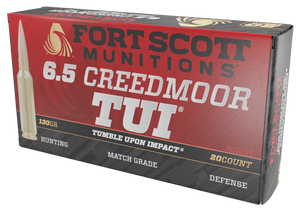 Fort Scott Munitions Rifle Ammo 6.5 Creedmoor 130 gr. TUI 20 rd.