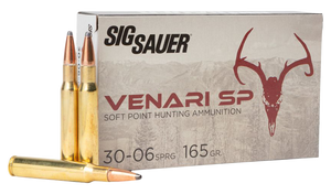 Sig Sauer Venari 30-06 Springfield Soft Point 165 Grain 20 Rounds