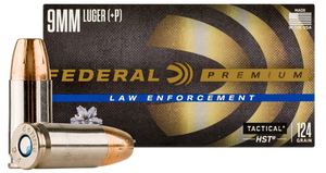 Federal Premium Defense 9mm Luger Jacketed Hollow Point 124 Grain 50 Rounds
