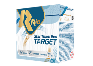 Rio Star Team Target 24 Light 12ga 2.75 inch Shotgun Shells Low Recoil - #7.5 | 7/8 oz. | 1200 fps | 25rd Box