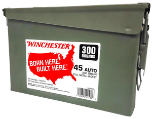 Winchester WW45C 45 ACP Full Metal Jacket 230 Grain 300 Rounds