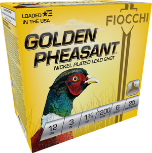 Fiocchi Golden Pheasant Shotgun Loads 12 ga. 3 in. 1 3/4 oz. 6 Shot 25 rd.