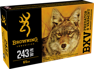 Browning BXV Predator & Varmint 243 Winchester Varmint Expansion Polymer Tip 65 Grain 20 Rounds