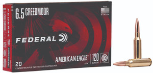 Federal American Eagle 6.5 Creedmoor Open Tip Match 120 Grain 20 Rounds