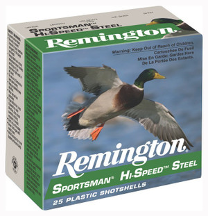Remington Sportsman Hi-Speed Steel Loads 12 ga. 3 in. 1 1/8 oz. 4 Shot 25 rd.
