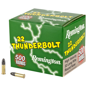 Remington Thunderbolt 22 Long Rifle Round Nose 40 Grain 500 Rounds