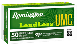 Remington UMC Leadless 40 S&W Flat Nose 180 Grain 50 Rounds