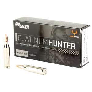 Sig Sauer Platinum Hunter 243 Winchester Nosler AccuBond 90 Grain 20 Rounds