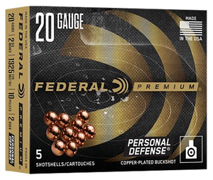 Federal PD2042B Premium  20Gauge 2.75" 2BuckShot 5 Rounds