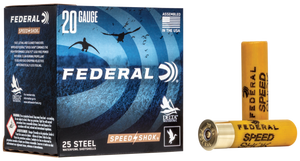 Federal Speed-Shok Steel Shotgun Ammo 20 ga. 3 in. 7/8 oz. 3 Shot High Velocity 25 rd.