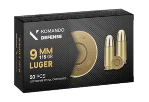 Dickinson LLC BRASS   9mm 115gr Full Metal Jacket 50 Per Box/20 Case