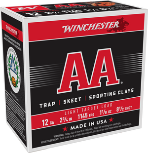 Winchester Ammo AA1285 AA Light Target 12Gauge 2.75" 1 1/8oz 8.5Shot 25 Rounds