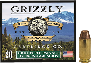 Grizzly Ammo GC40SW5   40S&W 200gr Full Metal Jacket Flat Point 20 Per Box/10 Case
