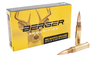 Bergara Berger Bullets 308 Winchester Hybrid Boat Tail 168 Grain 20 Rounds