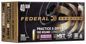 Federal Practice & Defend 40 S&W HST/Syntech 180 Grain 100 Rounds
