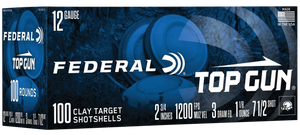 Federal Top Gun Shotgun Ammo 12 ga. 2.75 in. 3 Dr. 1 1/8 oz. 7.5 Shot 100 rd.