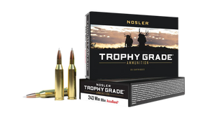 Nosler Trophy Grade 243 Winchester AccuBond 90 Grain 20 Rounds