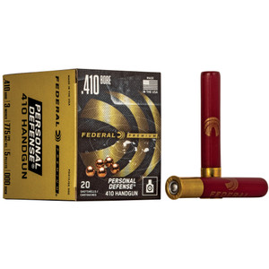 Federal Premium Personal Defense 410 Bore 000 Buckshot 3 Inch 5 Pellets 20 Rounds