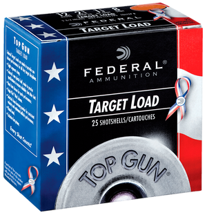 Federal Top Gun Red, White & Blue Edition Load 12 Gauge 2.75 in. 1 1/8 oz. 8 Shot 25 rd.