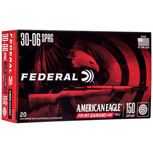Federal American Eagle 30-06 Springfield FMJ 150 Grain 20 Rounds