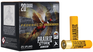 Federal Premium Prairie Storm Shotgun Ammo 20 ga. 2 .75 in. 1 oz. 6 Shot FS Lead 25 rd.