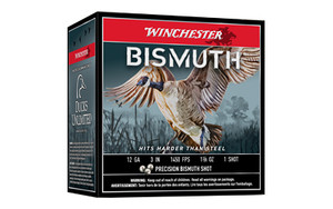 Winchester Bismuth Shotgun Load 12 Gauge Bismuth Shot 1 3/8 Ounce 25 Rounds