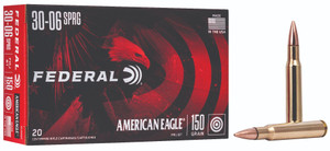 Federal American Eagle 30-06 Springfield FMJ Boat-Tail 150 Grain 20 Rounds