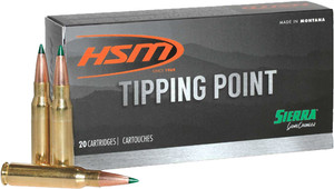HSM Tipping Point 243 Winchester Sierra Gamechanger 90 Grain 20 Rounds