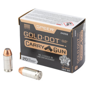 Speer 24259 Gold Dot Carry Gun 40S&W 165gr Hollow Point 20 Rounds