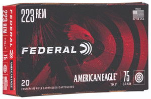 Federal American Eagle 223 Remington Total Metal Jacket 75 Grain 20 Rounds